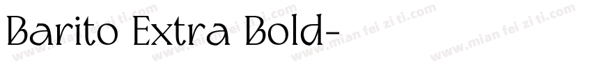 Barito Extra Bold字体转换